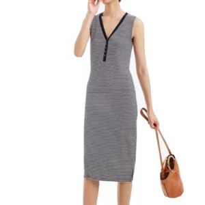 J. Crew Stripe Henley Midi Dress